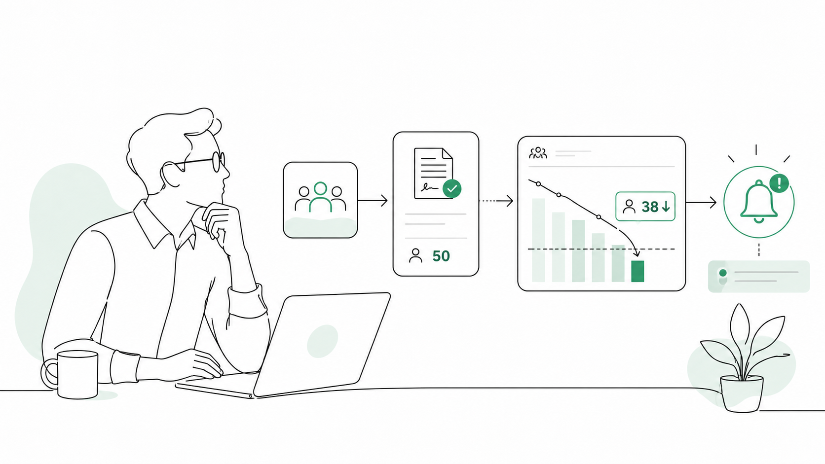 How to Set Up Alerts When a Client Drops Below Their Agreed User Count